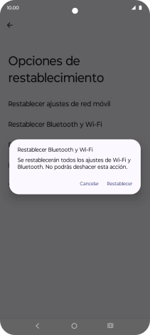 Pulsa Restablecer.