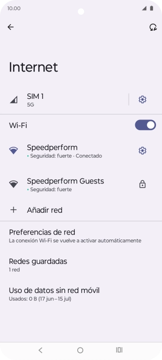 Pulsa la tecla de inicio para terminar y regresar a la pantalla de inicio.