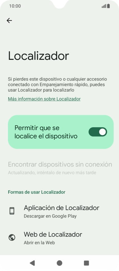 Pulsa la tecla de inicio para terminar y regresar a la pantalla de inicio.