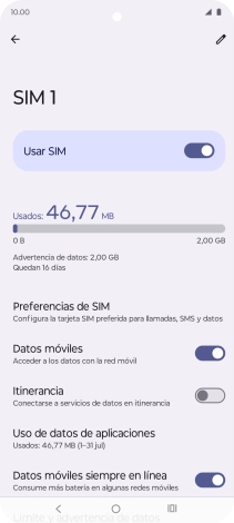 Pulsa el indicador junto a 