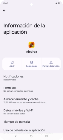 Pulsa Almacenamiento y caché.