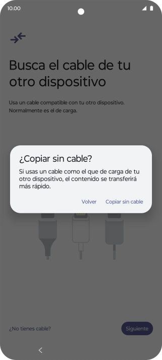 Pulsa Copiar sin cable.