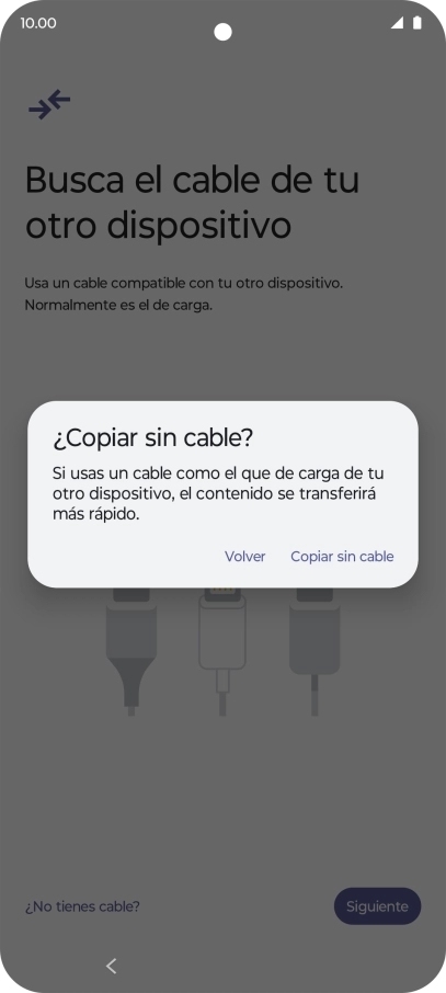 Pulsa Copiar sin cable.