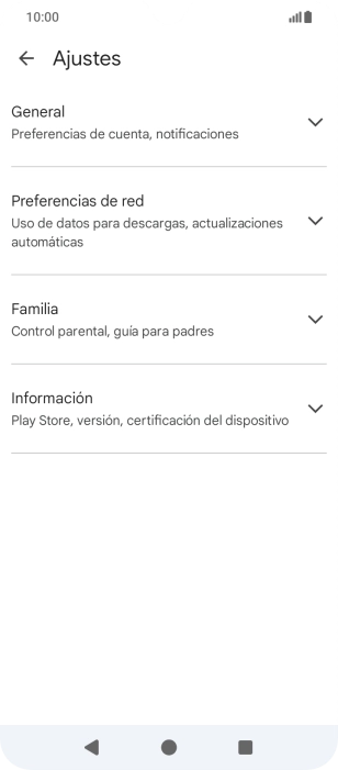 Pulsa Preferencias de red.
