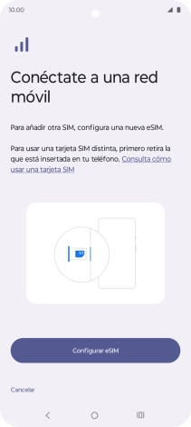 Pulsa Configurar eSIM.