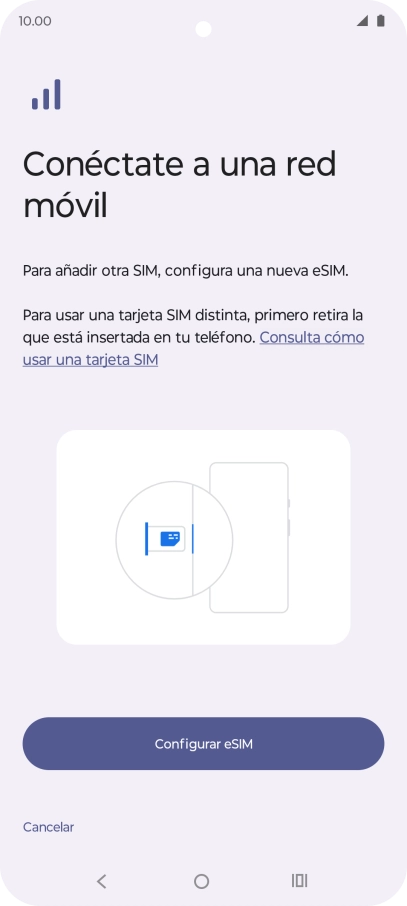 Pulsa Configurar eSIM.