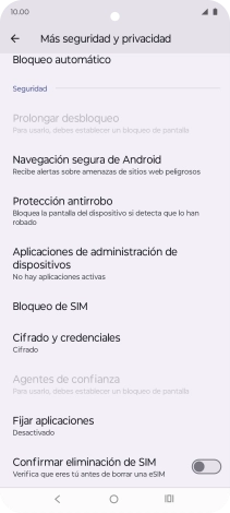 Pulsa Bloqueo de SIM.