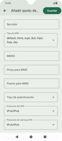 Pulsa la lista desplegable bajo 