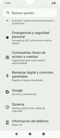 Pulsa Sistema.