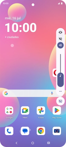 Pulsa el icono de modo silencioso para activar la función.
