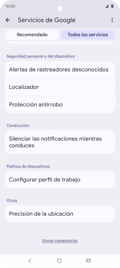 Pulsa Localizador.