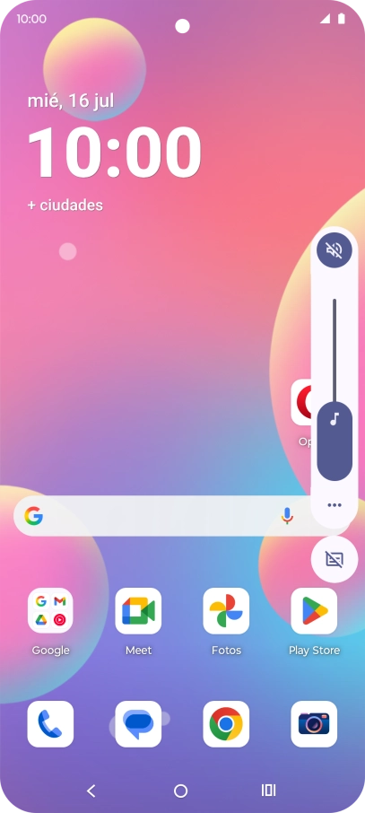 Pulsa el icono de modo de sonido.