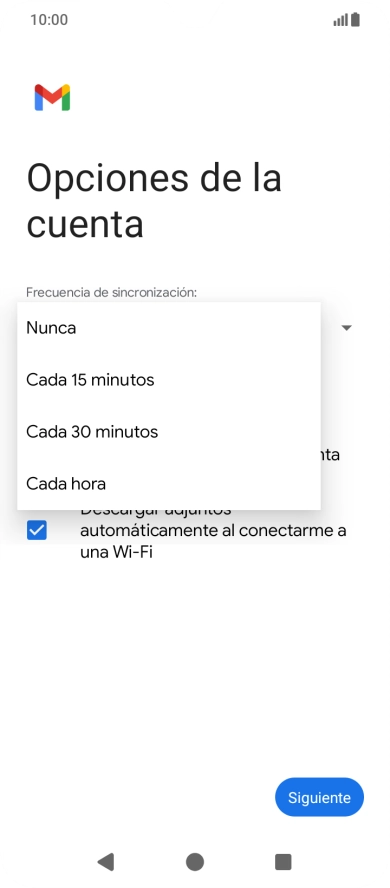 Pulsa el ajuste deseado.
