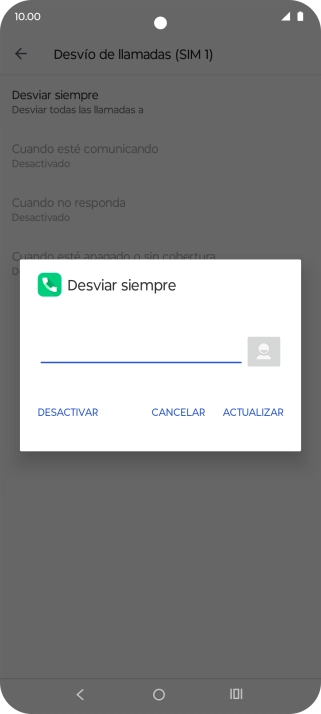Pulsa DESACTIVAR.