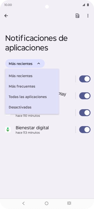 Pulsa Todas las aplicaciones.