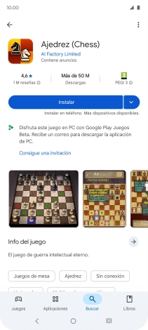 Pulsa Instalar y sigue las indicaciones de la pantalla para instalar la app.