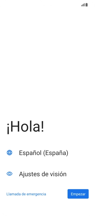 Pulsa en el campo  junto al icono del idioma.
