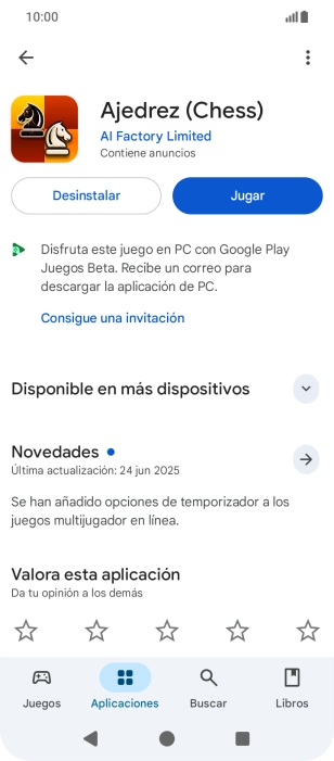 Pulsa Desinstalar.