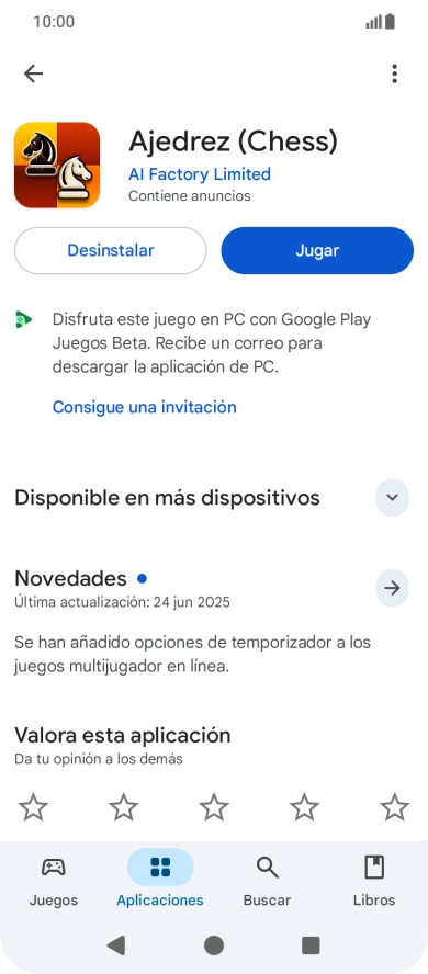 Pulsa Desinstalar.