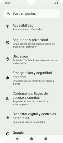 Pulsa Seguridad y privacidad.