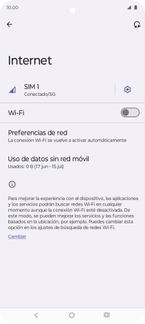 Pulsa el indicador junto a 