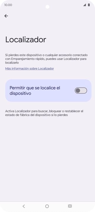 Pulsa el indicador junto a 