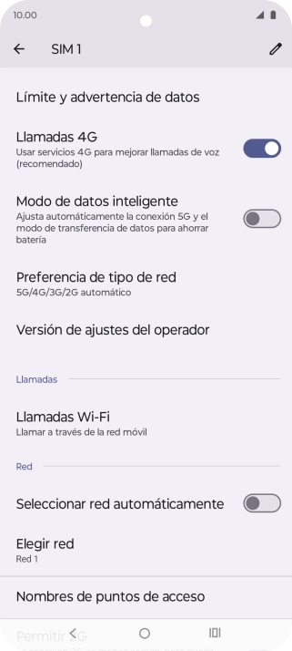 Pulsa el indicador junto a 