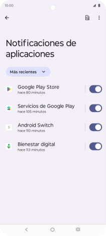 Pulsa la lista desplegable.