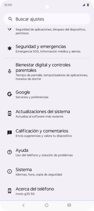Pulsa Actualizaciones del sistema.
