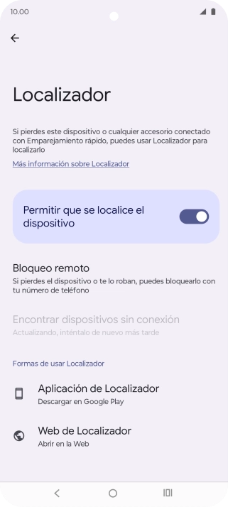 Pulsa la tecla de inicio para terminar y regresar a la pantalla de inicio.