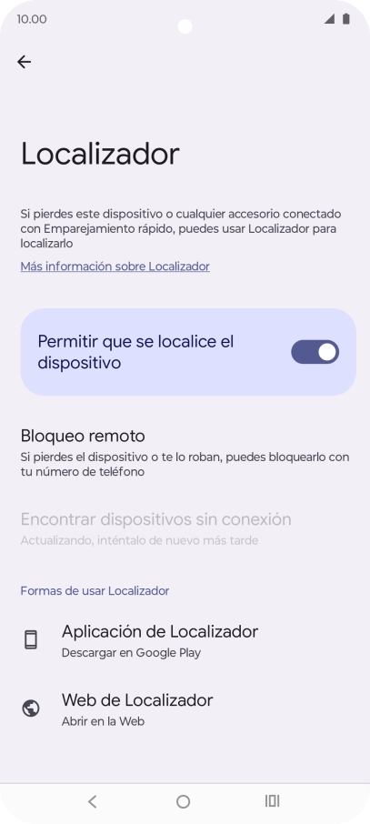Pulsa la tecla de inicio para terminar y regresar a la pantalla de inicio.