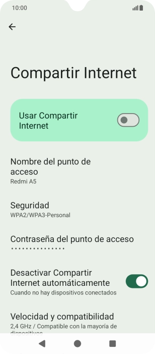 Pulsa Nombre del punto de acceso.