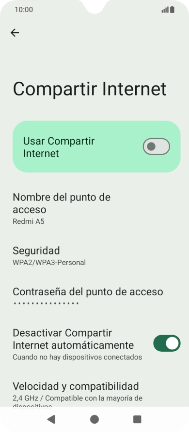 Pulsa Nombre del punto de acceso.