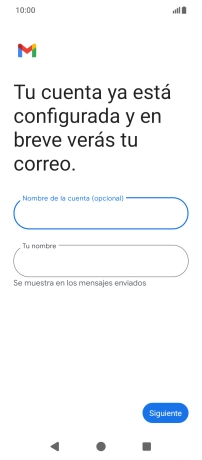 Pulsa Tu nombre e introduce el nombre del remitente.