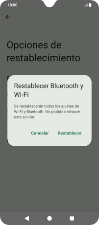 Pulsa Restablecer.
