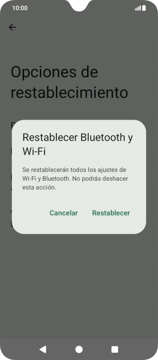 Pulsa Restablecer.