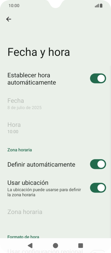 Pulsa la tecla de inicio para terminar y regresar a la pantalla de inicio.