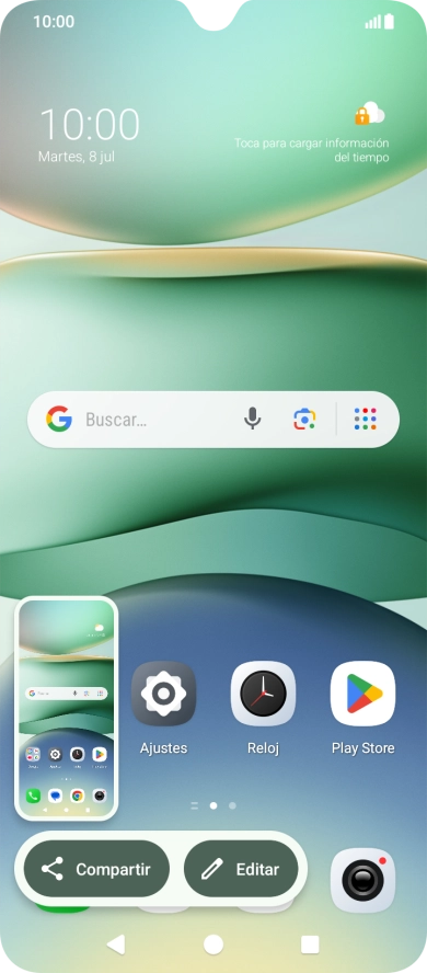 Para editar tu pantallazo, pulsa el pantallazo y sigue las indicaciones de la pantalla para realizar los cambios deseados.
