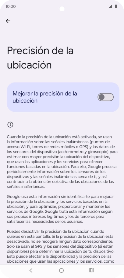 Si pulsas el indicador junto a 