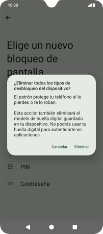 Pulsa Eliminar.
