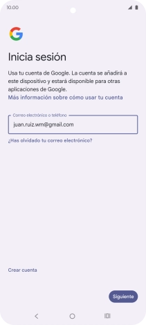 Pulsa Siguiente.