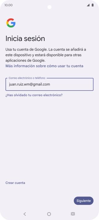 Pulsa Siguiente.