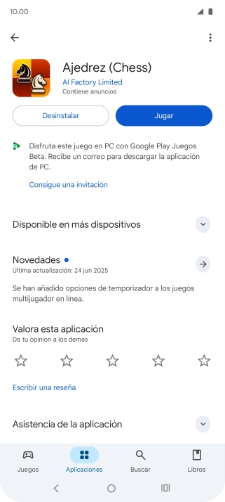 Pulsa Desinstalar.