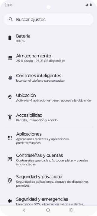 Pulsa Contraseñas y cuentas.