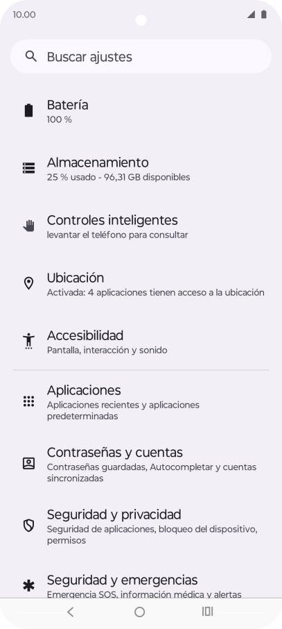 Pulsa Contraseñas y cuentas.