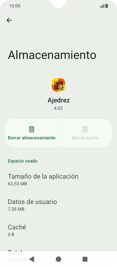 Pulsa la tecla de inicio para terminar y regresar a la pantalla de inicio.