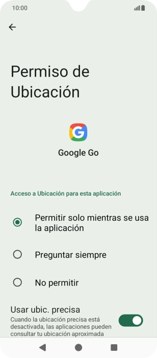 Pulsa el ajuste deseado.