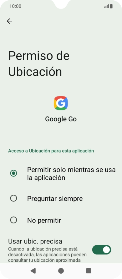 Pulsa el ajuste deseado.