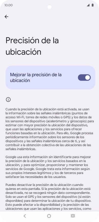 Si pulsas el indicador junto a 
