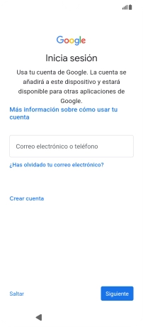 Sigue las indicaciones de la pantalla para terminar la activación.